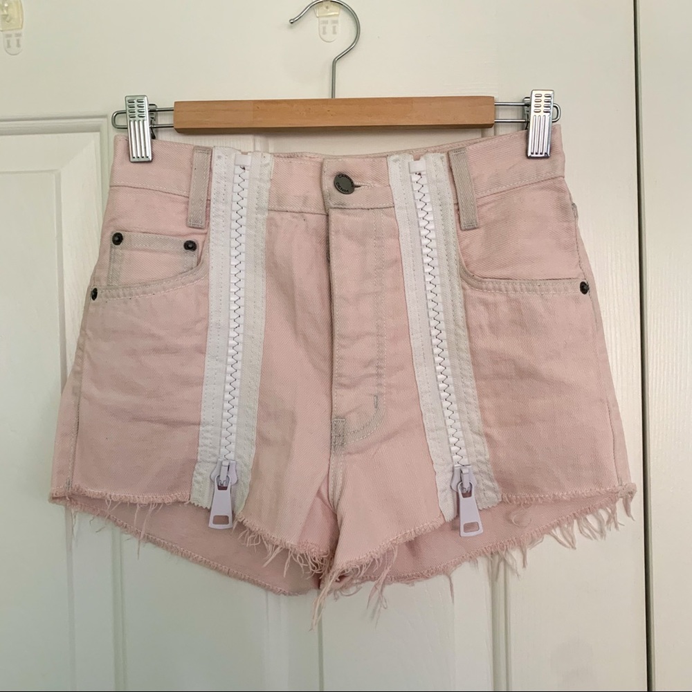 CARMAR Pink Zipper Shorts